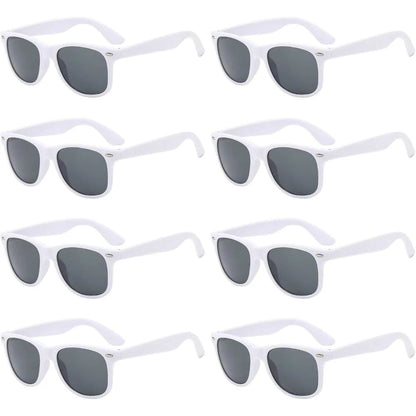 1/8pcs Neon Colors Party Sunglasses Black Studs Retro Unisex Rainbow Street Shot Gift Wedding Favors for Guests