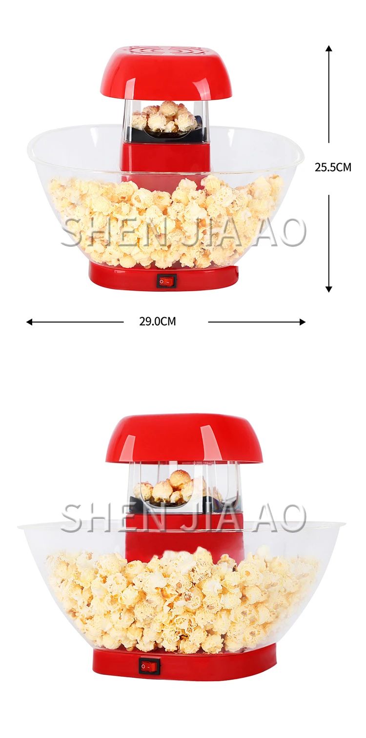 Home Popcorn Machine PM-2801 Portable Popcorn Machine 1200W Homemade Snack Popcorn Creative Gift 220V 50-60Hz