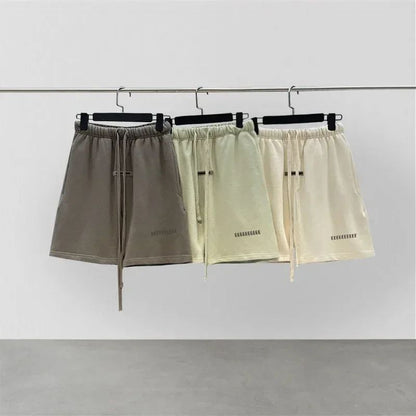 Luxury Men's Casual Shorts Reflective Letter Logo Designer Brand Cotton Shorts