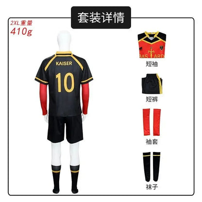 Anime Cosplay Costume Ness Kaiser Isagi Nagi Reo Itoshi Sae Shidou Ryuusei Cosplay Jersey With Shorts Uniform Clothes