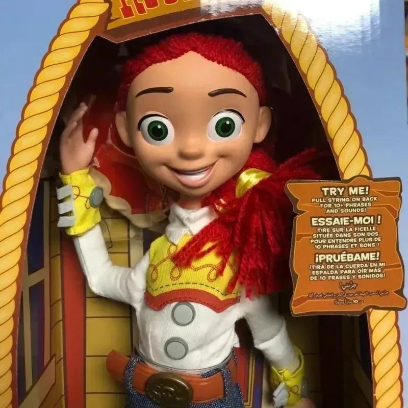 40cm Disney Toy Figuras de Anime Toy Story 4 Woody Buzz Jessie Rex Bonecos Modelo Falantes Figurinhas de Ação Coleção de Decoração Brinquedo de Natal