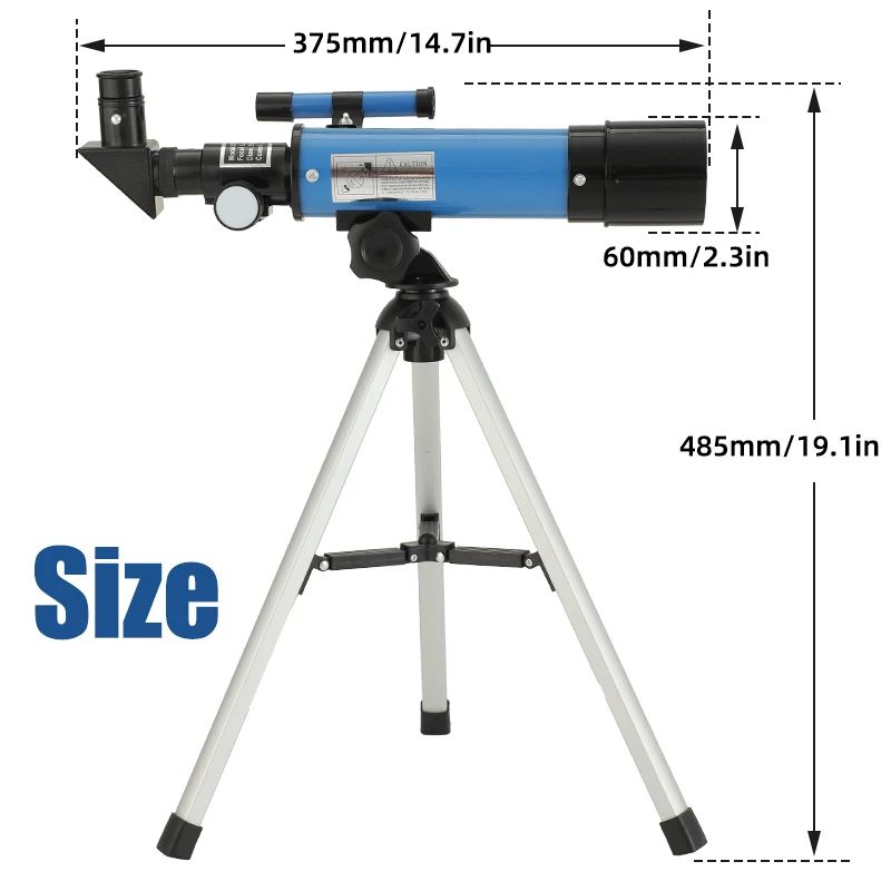Telescópio astronômico F36050 com grande abertura, alta definição e alta ampliação para observação da lua e das estrelas