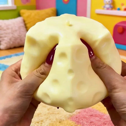 1/2pcs Simulate Cheese Slow Rebound Pinching Office Decompression Relax Slow Rebound Cheese Pinching Ornament Decompress Knead