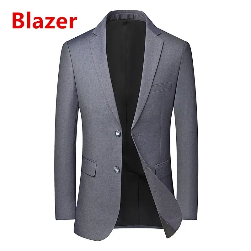 High quality Men Solid color Business - stylish handsome groom best man wedding dress 3/2/1 Single piece optional