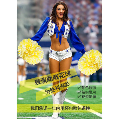 Sexy Football Babe Sports Meeting Dallas Cowboys Cheerleader Costume Fancy Dress Halloween Party Racing Cheerleader Cosplay 2025