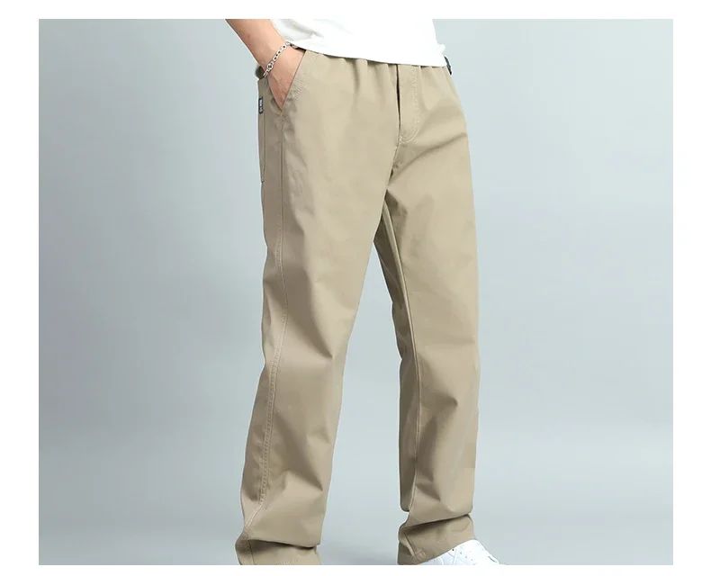 Calça Masculina Casual Plus Size 6GG Algodão Folgada Comprida Calça Esporte Elástico Cordão Moletom Masculina Calça Jogger Masculina Outono