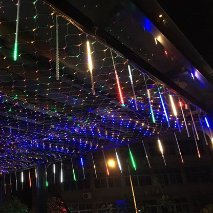 2026 30cm /50cm Waterproof Meteor Shower Rain 8 Tube LED String Lights For Outdoor Holiday Christmas Decoration Tree EU/US Plug