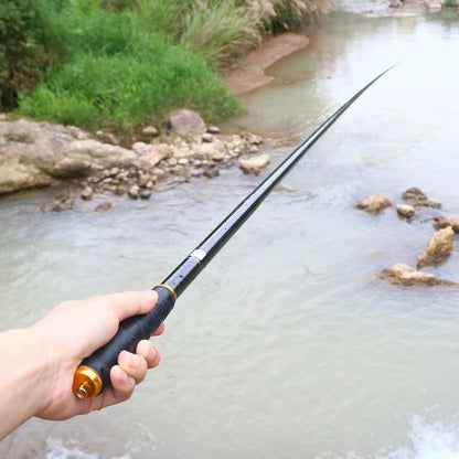 Vara de Pesca BAKAWA Stream Telescópica 3.6M/3.9M/4.5M/5.4M/6.3M/7.2M 100% Fibra de Carbono Pesca de Carpa em Água Doce Pesca de Viagem