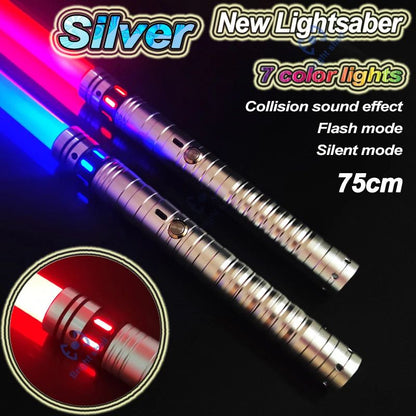 Metal Lightsaber Sword Toys RGB Light Saber 15Color Change Kids Soundfonts Force FX FOC Blaster Toys Jedi Sword Gift