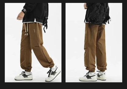 2024 M-5XL Calça Masculina de Algodão e Cânhamo Primavera e Outono Nova Calça Larga com Cordão Calça Saruel Harem Calça Casual Japonesa