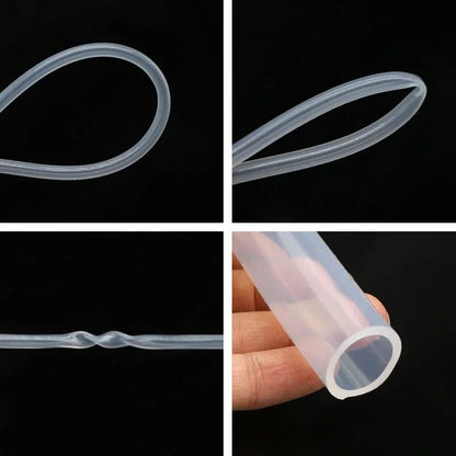 Mangueira de Borracha de Silicone de Grau Alimentício Transparente 1/2/5m Diâmetro 10 11 12 14 16 18 20 30 Tubos de Silicone Flexíveis Atóxicos