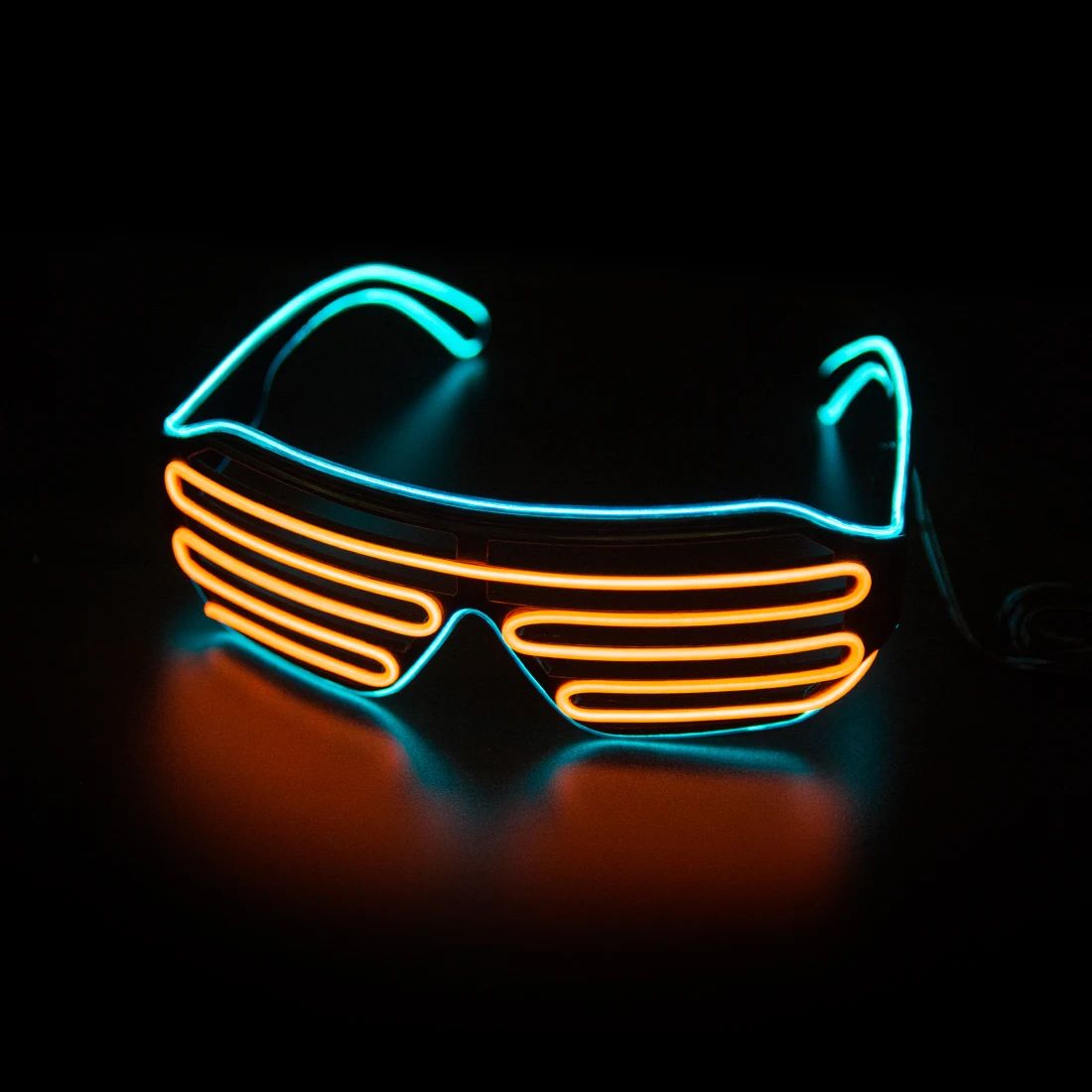 LED Glowing Glasses Gafas Luminous Bril Neon Christmas Glow Sunglasses Flashing Light Glass for Party Supplies Prop Costumes New