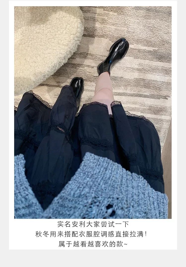 2025 Stretch Slip On Chelsea Boots Woman Split Toe Low Heels Ankle Botas Feminina Tabi Shoes Winter Patent/Matte Leather Botines