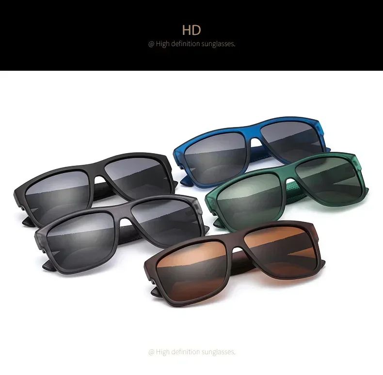 2025 Luxury Brand Polarized Sunglasses Men High-End Outdoor Glasses Fashion Square Driving Eyewear Travel Sun Glasses UV400