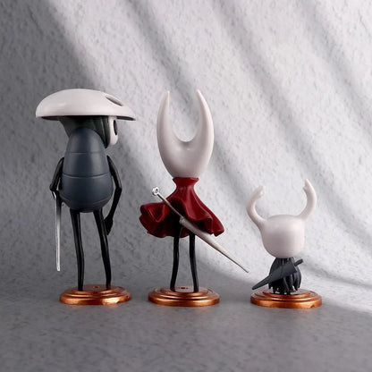 Conjunto de 3 peças Hollow Knight Anime Figure GK Jogo Anime Estatueta Boneco de Ação Modelo PVC Decoração Ornamento Brinquedos Colecionáveis