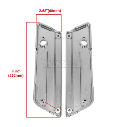 Trava de Alforje Rígido Cromada ABS para Motocicleta Harley Touring Electra Street Glide Road King FLH FLT FLHR FLTR 1993-2013