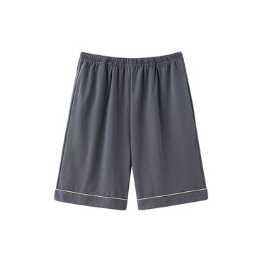 Summer Men's Loose Fit Short Pants Thin Cotton Sporty Comfortable Five-Point Home Leisure Pants Outerwear Big Size Sleepwear