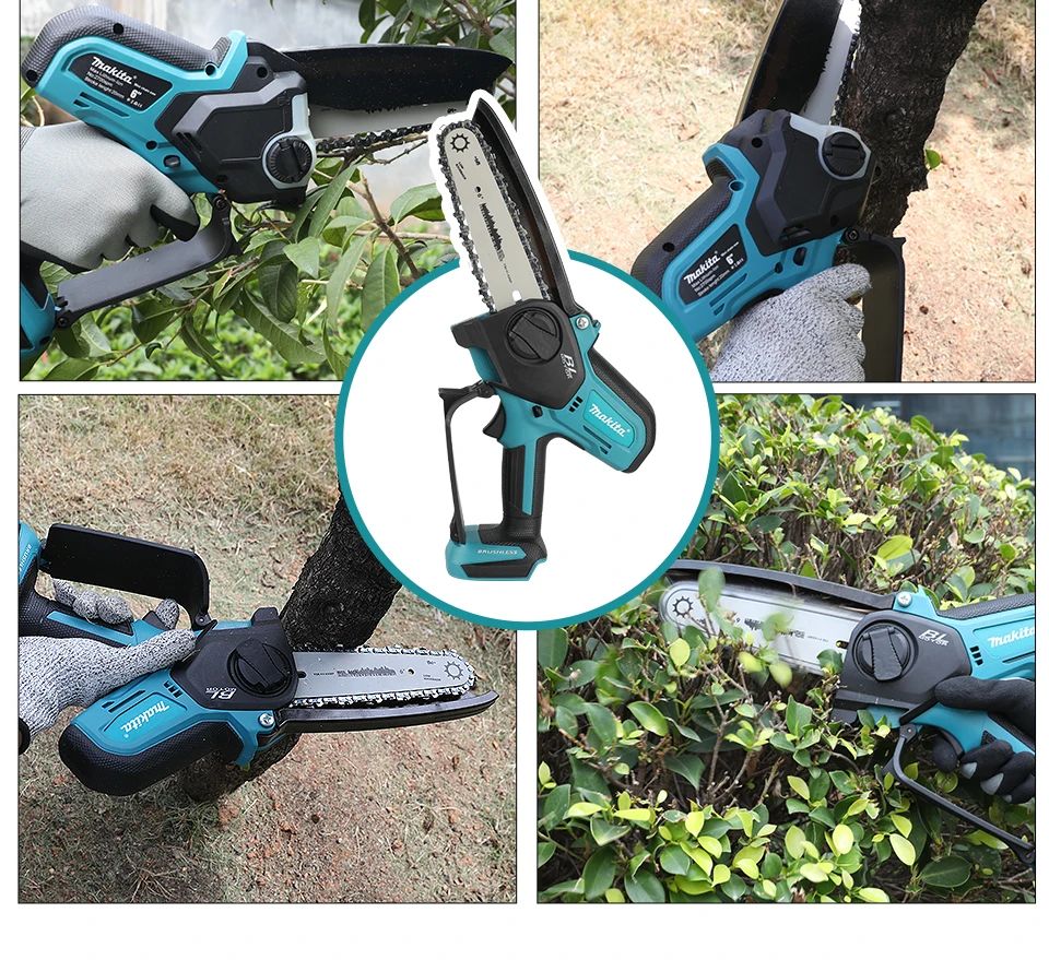 Motosserra a Bateria Makita 18V para Marcenaria com Serra de Registro Elétrica Portátil de 6 polegadas Sierra Sabre Mini Motosserra