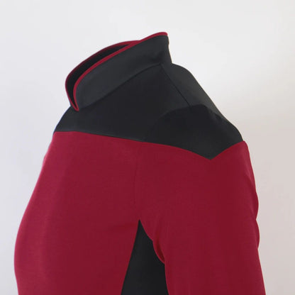 Star TNG The Next Generation Trek Red Yellow Blue Shirt Uniform Cosplay Costume For Men Coat Halloween Party Clothing