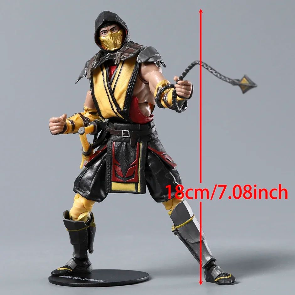 Scorpion Sub-Zero Mortal Kombat Boneco Articulado de 18 cm