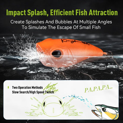 Isca Artificial Kingdom Micro Expert Topwater Popper 1.5g 2.2g 27mm 34mm Flutuante Rígida Wobblers Pesca Riacho Truta Baixo