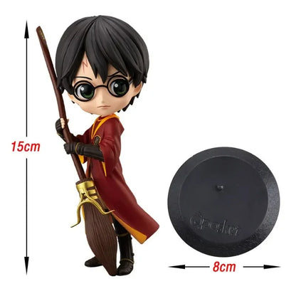 Enfeite de mesa da série Harry Potter, brinquedo modelo, boneco de ação, estátua modelo versão Kawaii Q, periféricos de anime para decoração