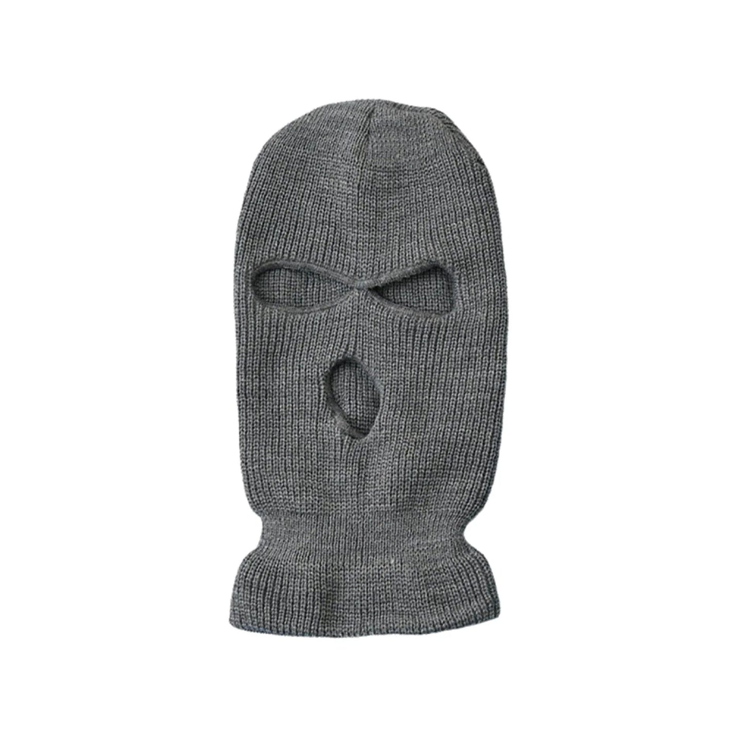 Men's Winter Knitted Balaclava, Windproof Ski Mask, Warm Wool Motorcycle Hat