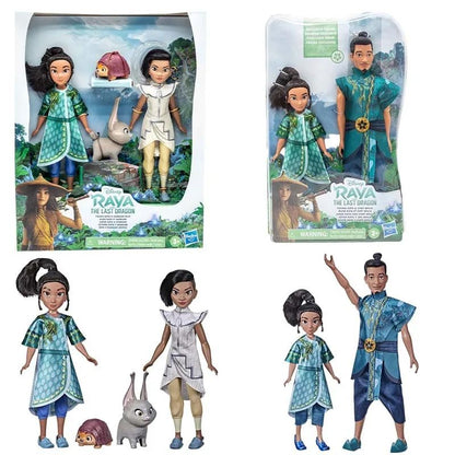 Hasbro Original Disney Raya e o Último Dragão Coleção Anime Figura de Ação Modelo Brinquedo Presente de Aniversário para Meninos e Meninas