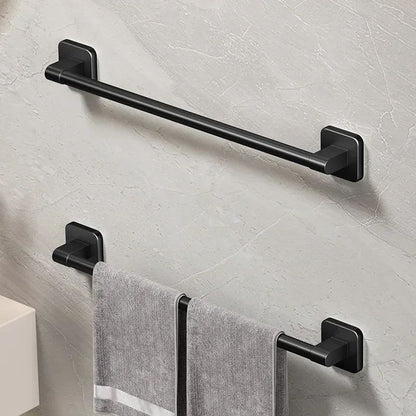 Wall Mounted Towel Rack Bathroom Storage Rack No Drilling Bathroom Horizontal Bar Towel Rack Kitchen Bathroom Accessories