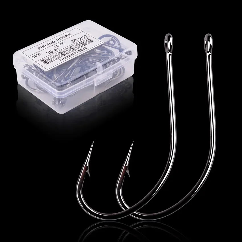50/10pcs Box High Carbon Maruseigo Fishing Hook Fish Jig Hook Japan Carp Hook Fishing Circle Hooks Fly Fishing Tackle