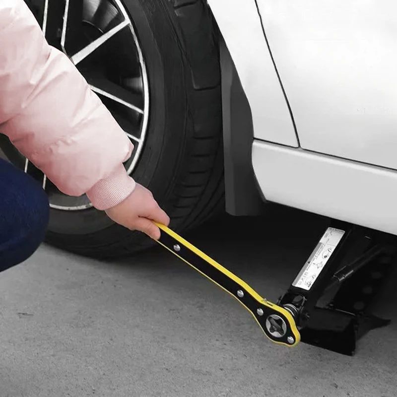 Auto Labor Saving Jack Ratchet Wrench Tire Jack Removal Wrench Cross car Labor Saving Wrench Rocker Arm