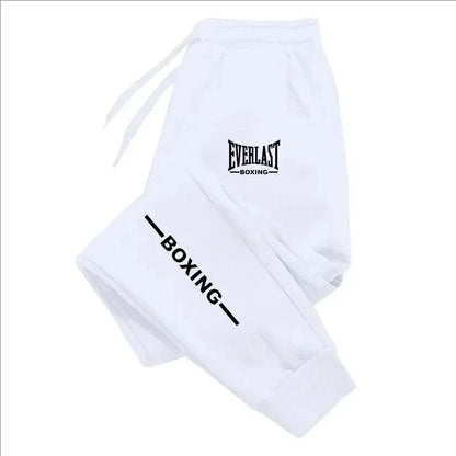2025 Autumn Winter EVERLAST Printed Running Pants Men Women Outdoor Sports Fitness Pants Jogging Fleece Casual Sports Pants