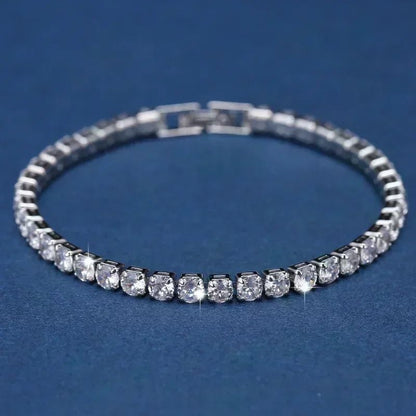 Pulseira de Tulipa de Opala Requintada com Zircônia para Mulheres Acessório Diário Personalizado da Moda Joias para Festas Presentes de Aniversário