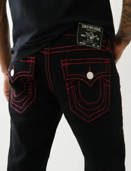 Vintage Y2k Buddha Embroidered Jeans for Men Clothing Casual High Street Straight and Versatile Men Jeans Baggy Men Pants