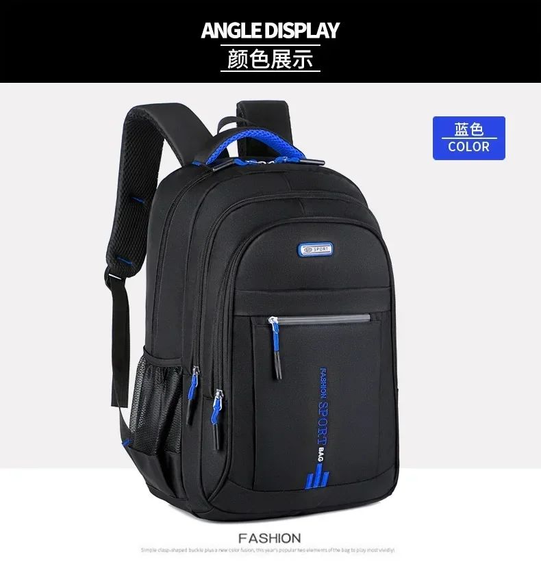 Men's Backpack Oxford Business Computer Bag Waterproof Backpack Leisure Travel Backpack High School Student Backpack For Man