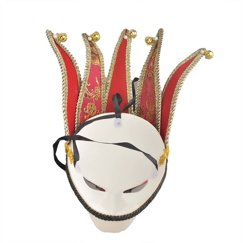 Venetian Comedy Mask Exquisite Decoration Jester Masks