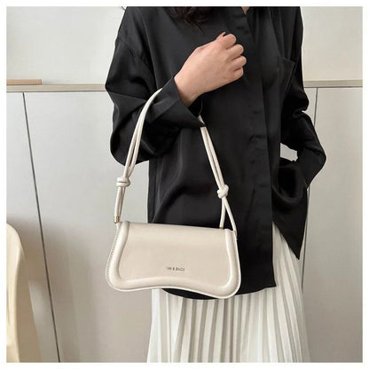 Ladies Shoulder Crossbody Bags PU Leather Women Underarm Bags Solid Color Small Top-handle Bags Purse Female Daily Handbags