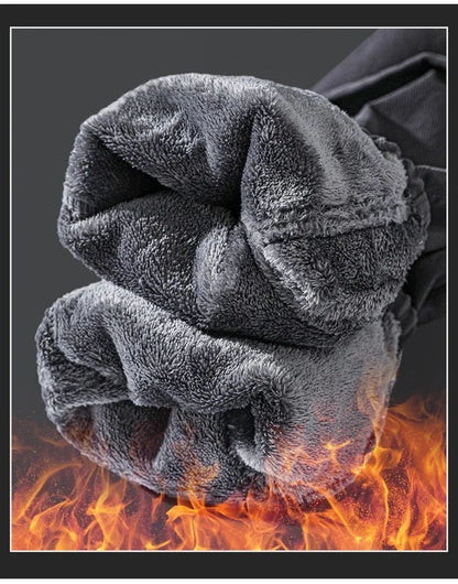 Winter New Thickened Warm Men's Corduroy Cargo Pants Fleece Loose Streetwear Joggers Harem Pants Sweatpants Male Trousers Black