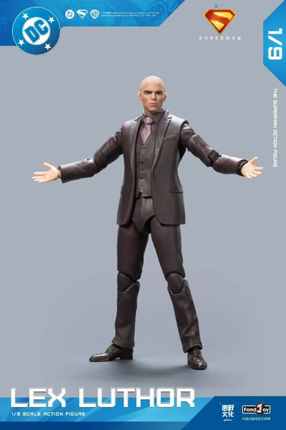 Fondjoy Novo Superman Lex Luthor 1/9 Boneco de Ação Versão Filme DC Novo Boneco Superman de Gunn Enfeites para Brinquedos e Presentes para Meninos