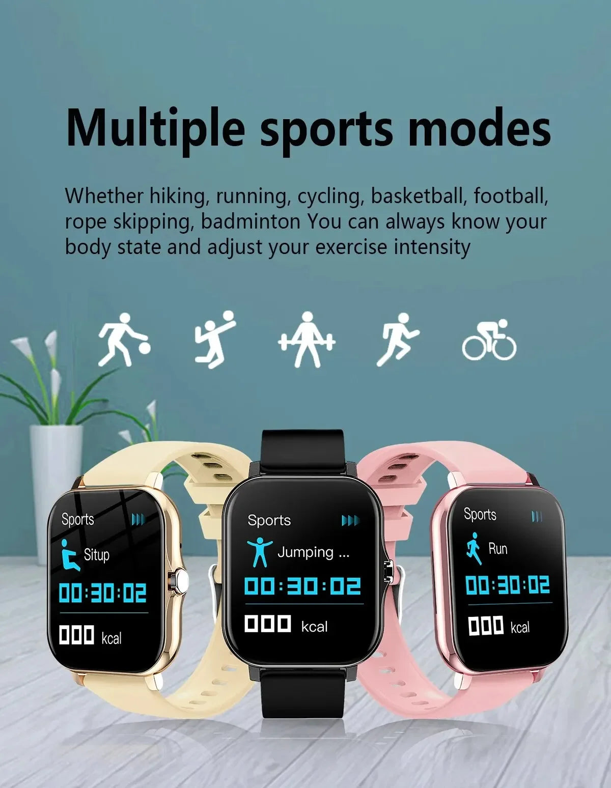 G.LWear New Women's Smart Watch Bluetooth Call Fitness Tracker Heart Rate Monitor Alarm Clock Outdoor Sports Men's Smartwatch