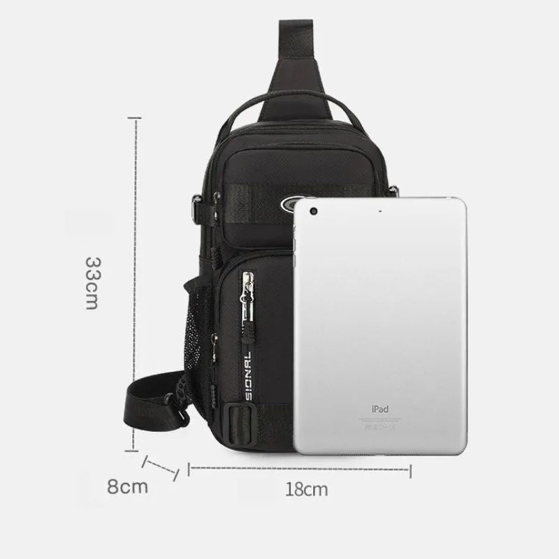 Men Riding Backpack Large Capacity Chest Bag Lightweight Crossbody Sling Bag Casual Outdoor Shoulder Pack for Men Crossbody Bags