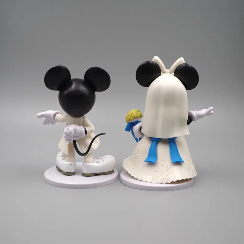 Disney Desenho Animado Minnie Mickey Mouse Ação Casamento Presentes bonecas Crianças Figuras de Ação Brinquedo Crianças Brinquedo de Presente
