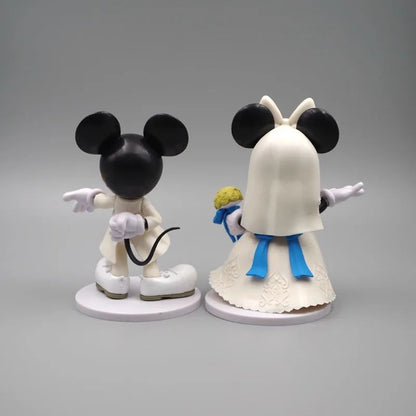 Disney Desenho Animado Minnie Mickey Mouse Ação Casamento Presentes bonecas Crianças Figuras de Ação Brinquedo Crianças Brinquedo de Presente