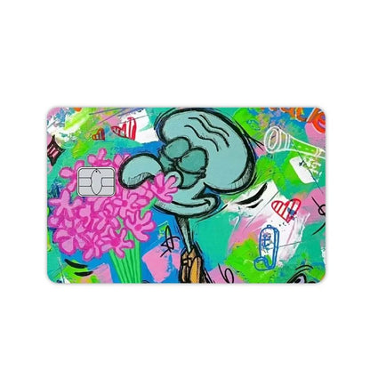 Bob Esponja Crachá Adesivo DIY Decore Exquisito Cartão de Banco Casal Estudante Material Escolar Decalques Patch Documentos Presente de Aniversário