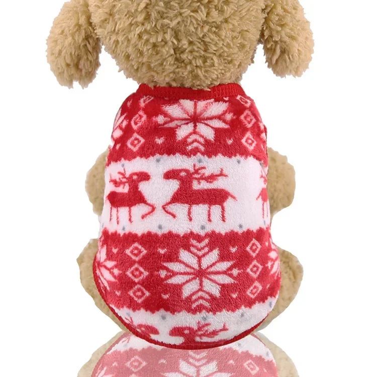 Roupa de Natal para Cães Roupa de Inverno Quente para Cães de Pequeno e Médio Porte Alce Papai Noel Cães Gatos Casaco Moletom Fantasia de Natal para Cães