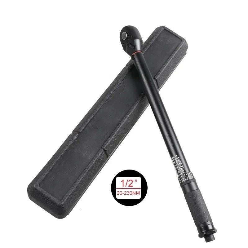Chave Torquímetro 72T 1/2'' 3/8'' 1/4'' com Pré-ajuste para Bicicletas e Carros, Chave Catraca de Duas Vias, Ferramentas Manuais Automotivas