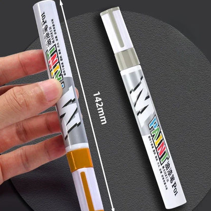 Caneta de retoque para arranhões de pintura de carro caneta de tinta à prova d'água marcador de tinta para cuidado de pneu automotivo preto branco vermelho prata