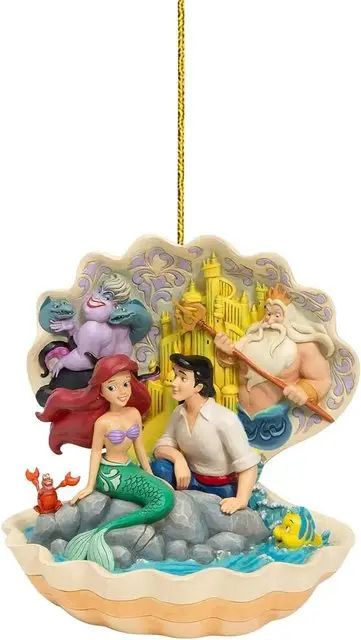 Decoração de Árvore de Natal, Arranjo de Festa de Fim de Ano, Artesanato Infantil de Natal, Brinquedo Infantil de Venda Quente Boneca Princesa Disney Pingente Ornamento Presente