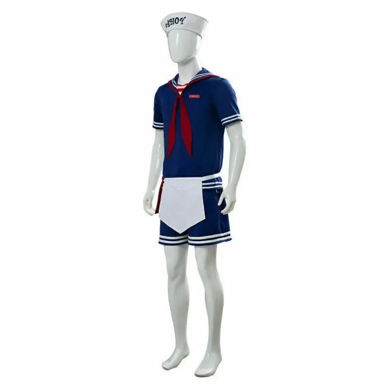 2026 new Men&Womens Robin/Steve Scoops Ahoy Costume Cosplay Uniforms Navy Halloween Costume Uniform Fancy Dress