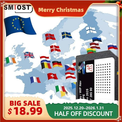 2025 Navigation SD Card 16GB Upgrade EU Morocco 2025 Maps Sat Nav for Peugeot 207 308 3008 407 508 807 Expert Partner 2198739590